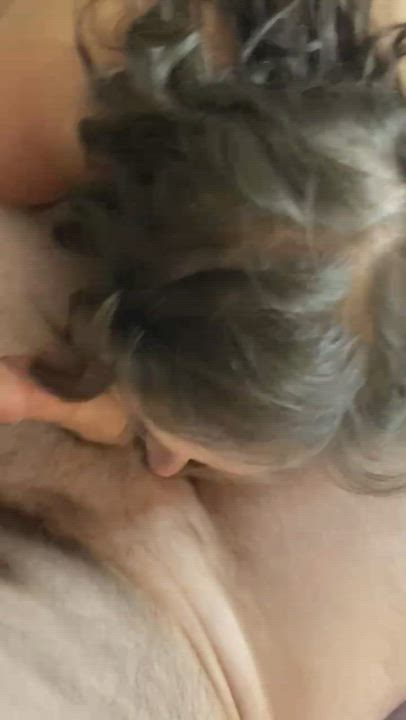 Celebrating my first cake day by sucking his cock all day ;) : video clip