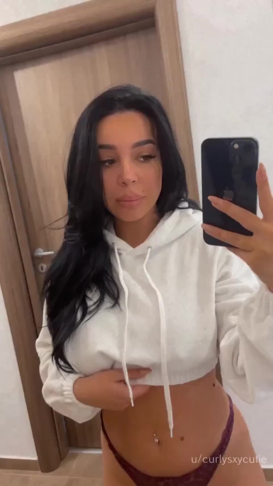 I think my boobs are too perky for a tittie drop 😭 : video clip