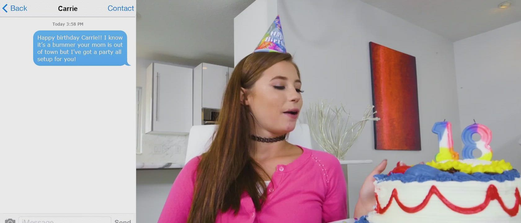 Throwing stepdaughter Carrie a very special birthday party : video clip