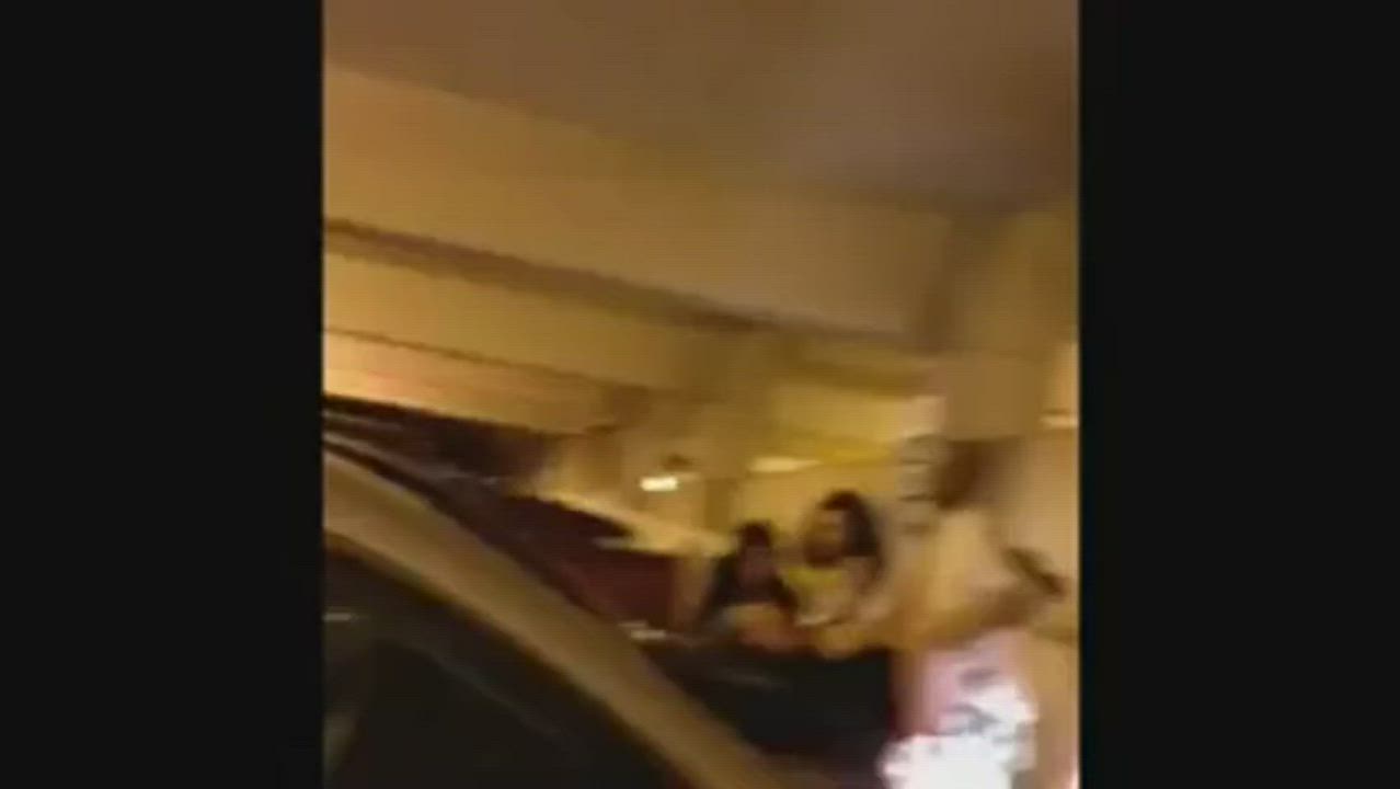 On The Hood of a Car with Audience After Rap Concert : video clip