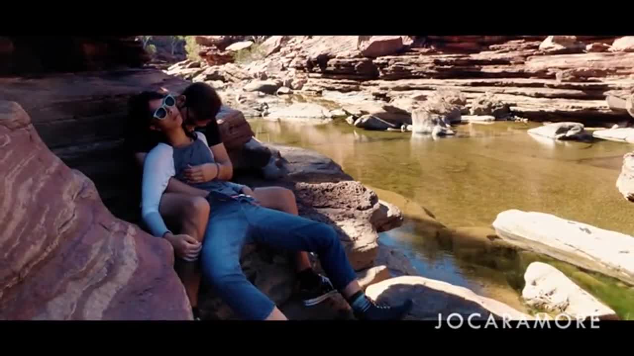 We were hiking and my pussy needed some attention! : video clip