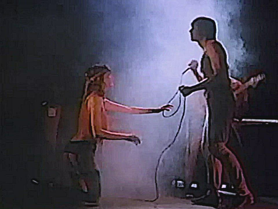 Laura Lazare, Private Moments (1983) [60fps, upscaled] bj fantasy on rock stage : video clip