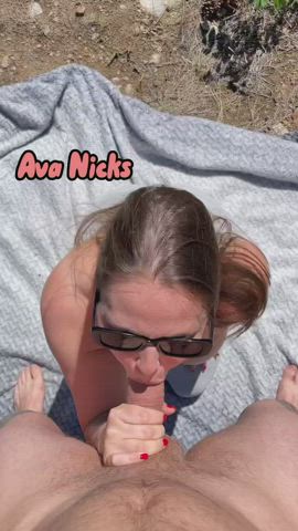 Would you let me suck you off on a hike with these big mommy milkers hanging out? : video clip