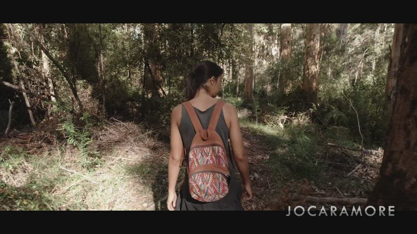 Got a blowjob on this nature hike! [gif] : video clip
