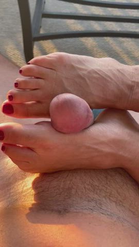 Cumshot Feet Feet Fetish Foot Fetish Foot Worship Footjob Porn GIF by abbyrosesexyfeet1 : video clip