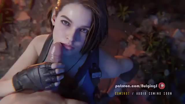 Jill Valentine looks adorable giving a handjob (BulgingS) [Resident Evil] : video clip