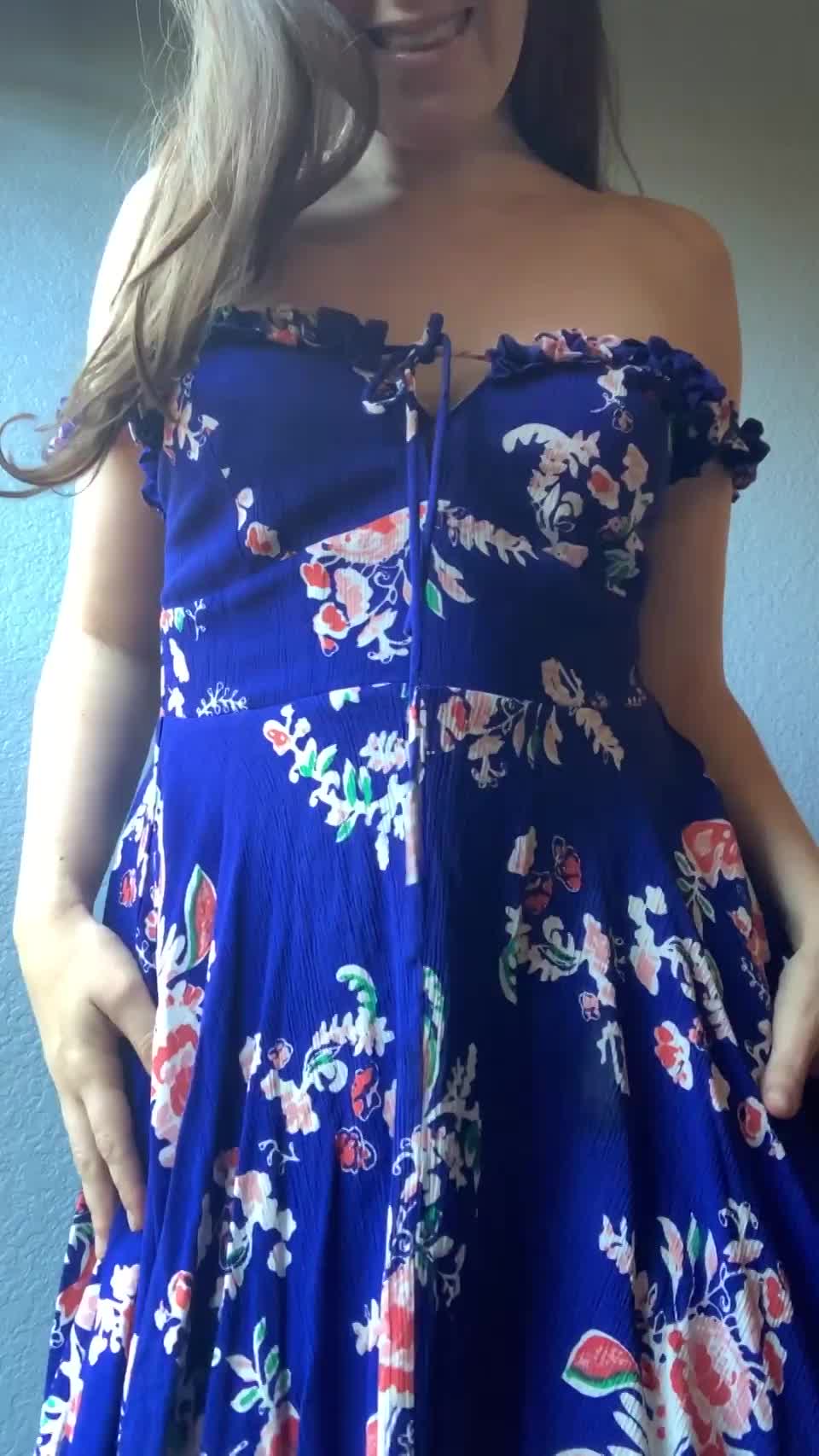 is this the right way to take off a sundress? : video clip