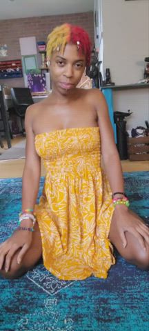 Hairy in a cute sundress : video clip