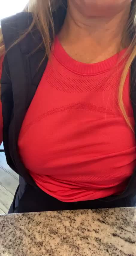 These tits look and feel great now...just a little cold but, would look even better on top of you in your mouth;) : video clip