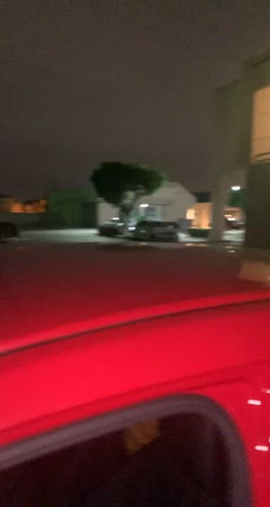 who else wants to fuck me from behind in a parking lot at night? 🙈 : video clip