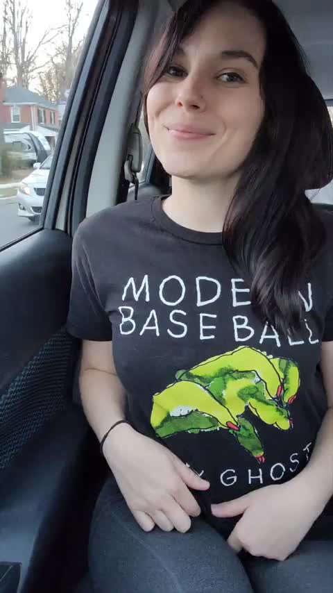 My tits love riding shotgun [GIF] : video clip