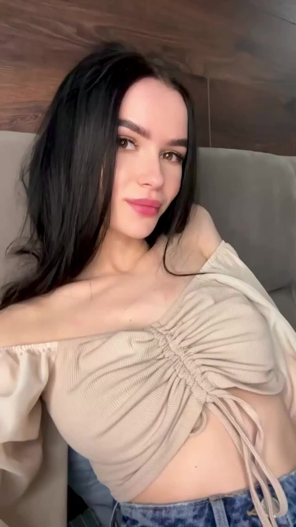 Natural boobs are better for squeezing then fake. Here's the proof : video clip