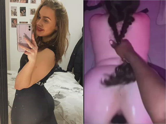 Ass BBC Brunette Cock Fantasy Riding Sex White Girl : video clip