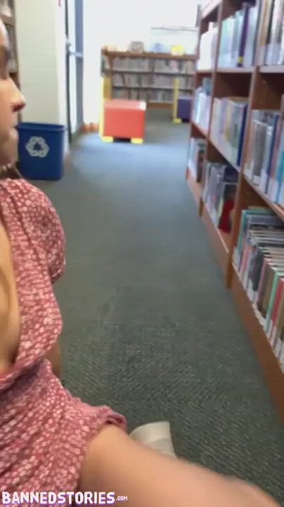 Ellie Eilish - quickie in the public library : video clip