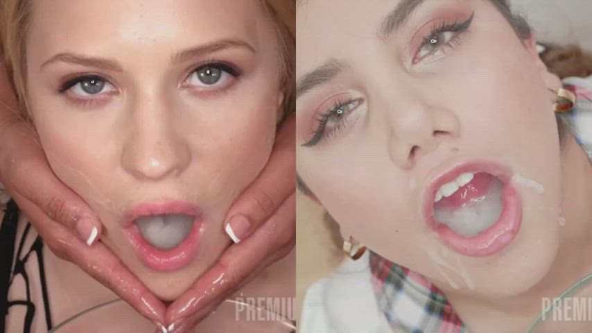 If you saw these two mouths open and kneeling in front of you, which would you feed? : video clip