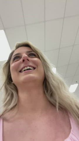 Tits out at Target [gif] : video clip
