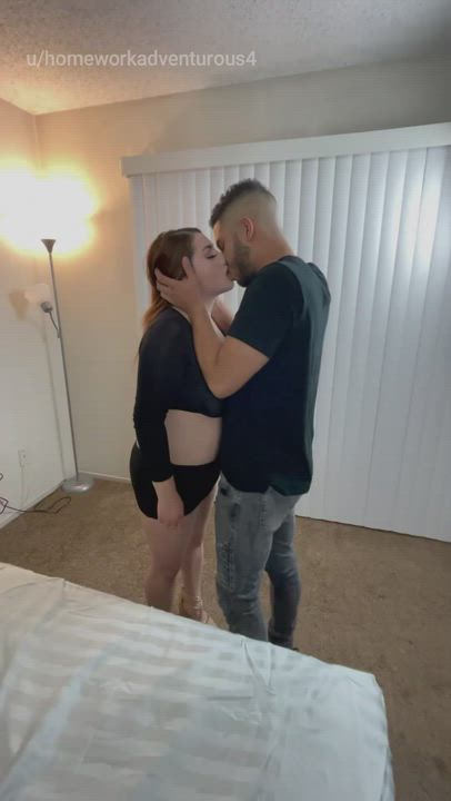 Trying out a new sexy latino while my hubby watches [Sound on, click redgifs link] : video clip