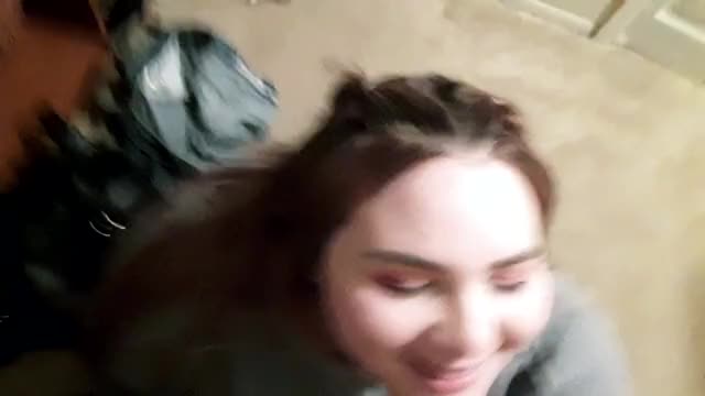 Basting her face with cum [OC] : video clip