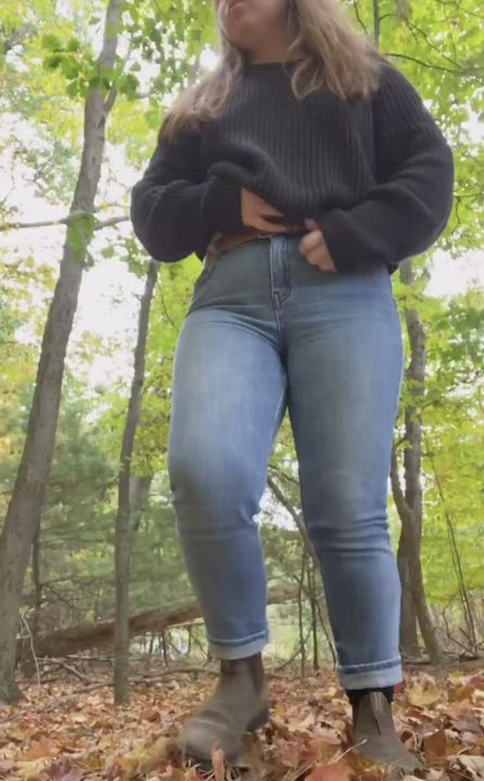 Had to take little break from walking in woods : video clip