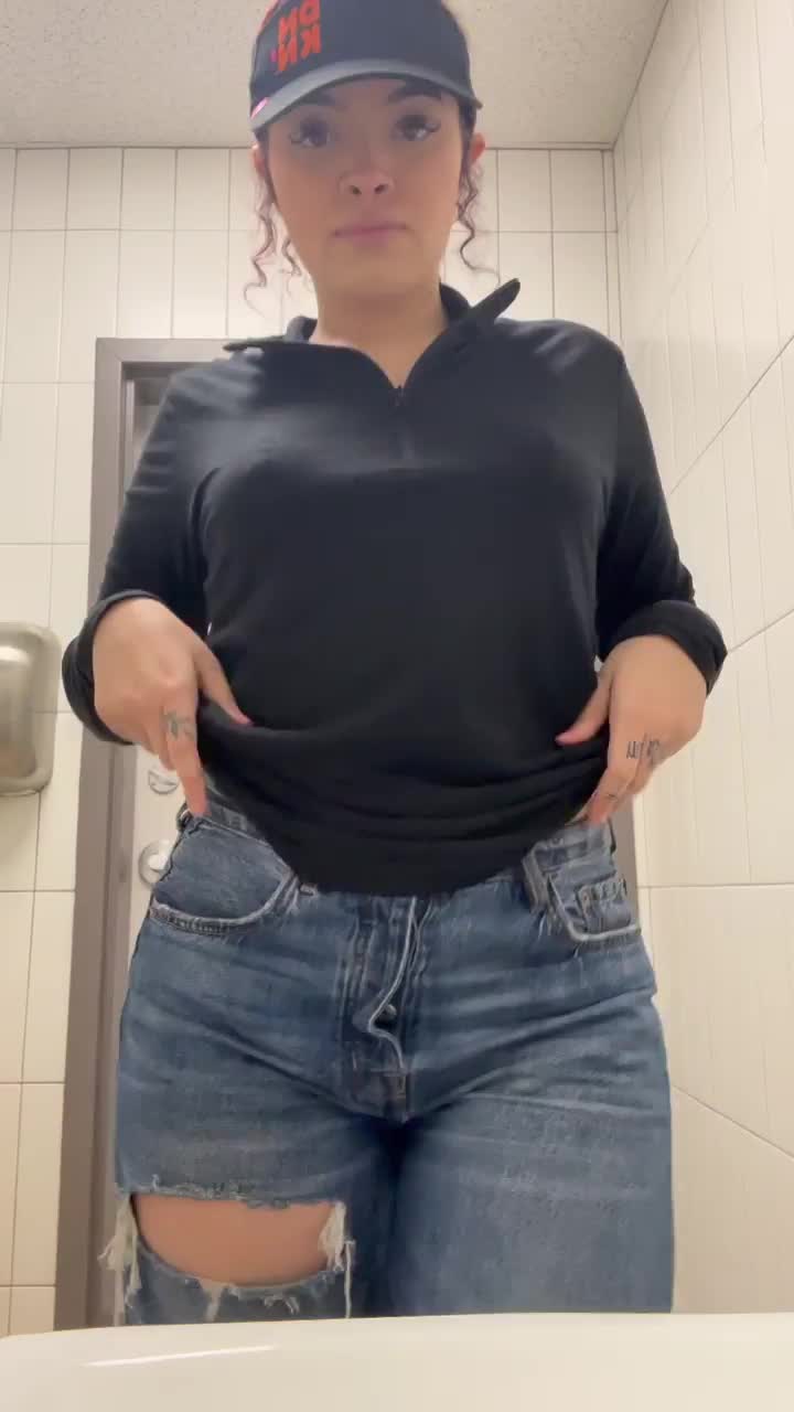 This is what I wear under my work uniform 😇 I hope you fill me up with your warm icing! : video clip
