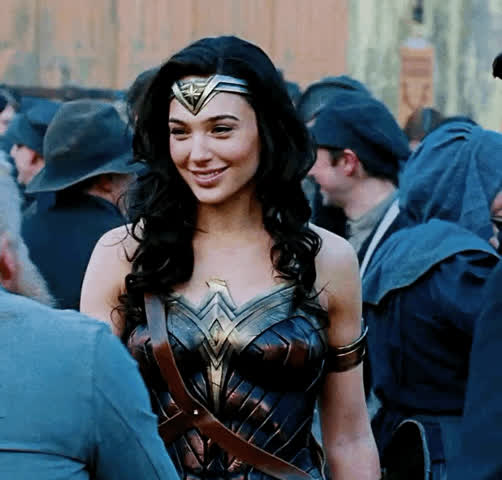 Villagers thanking Wonder Woman for the handjobs she gave out after saving them. [Gal Gadot] : video clip