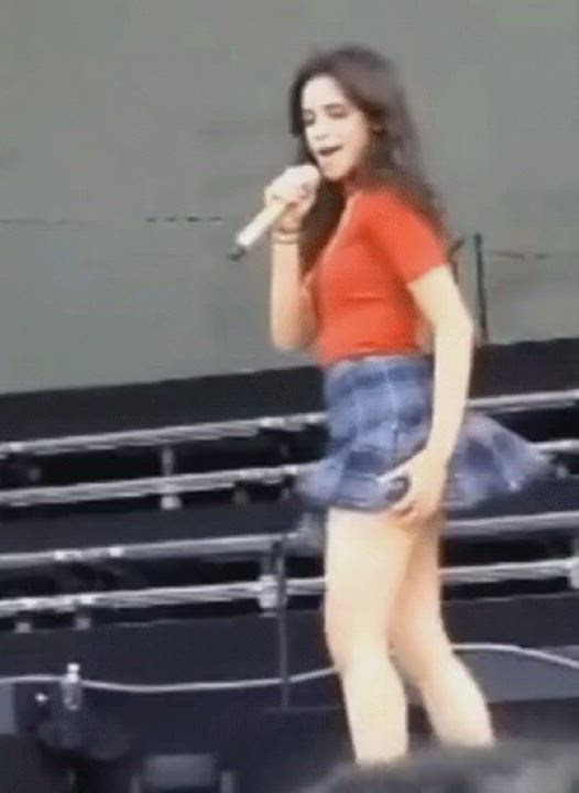 Camila cabello in a skirt is my number one fantasy. Wish she stayed like this : video clip
