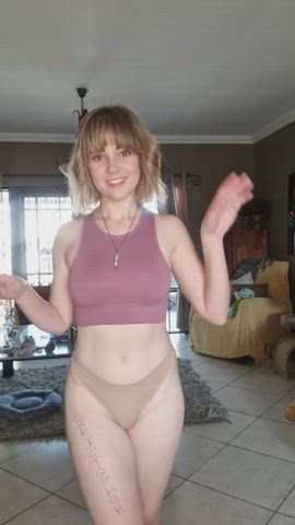 You Like Blonde Girl With Petite Tits? : video clip