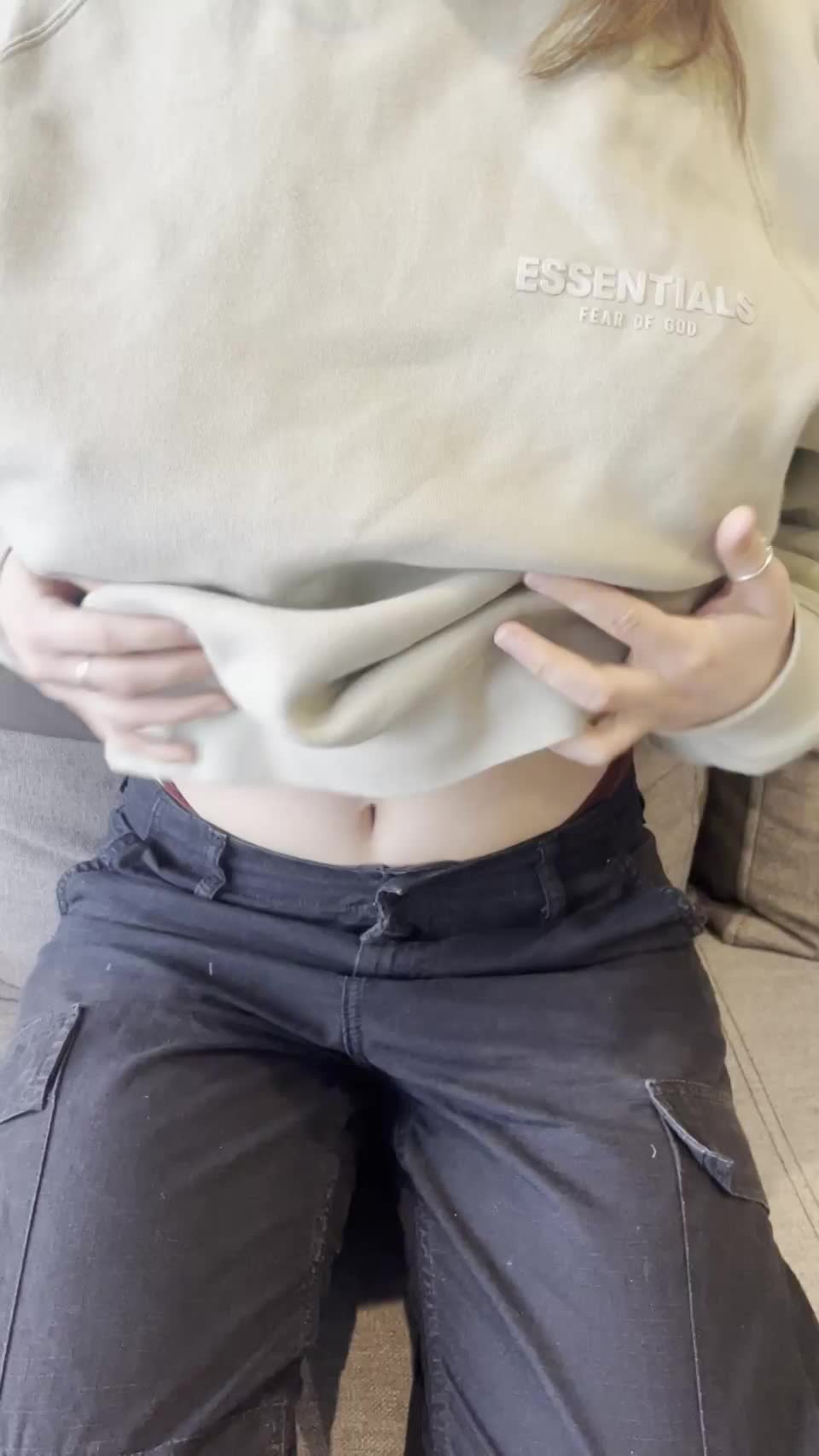 would you let me show off my titties to other men? : video clip