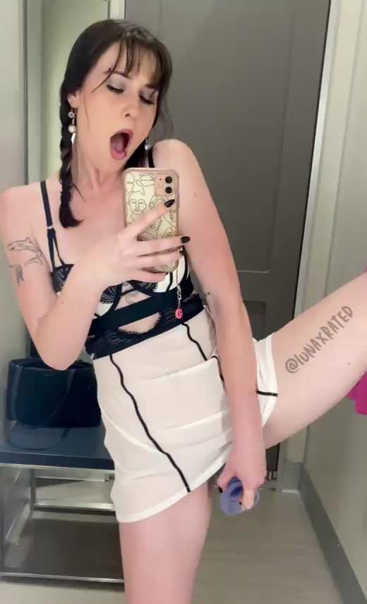 Had to bring my toys with me in the dressing room ;) : video clip