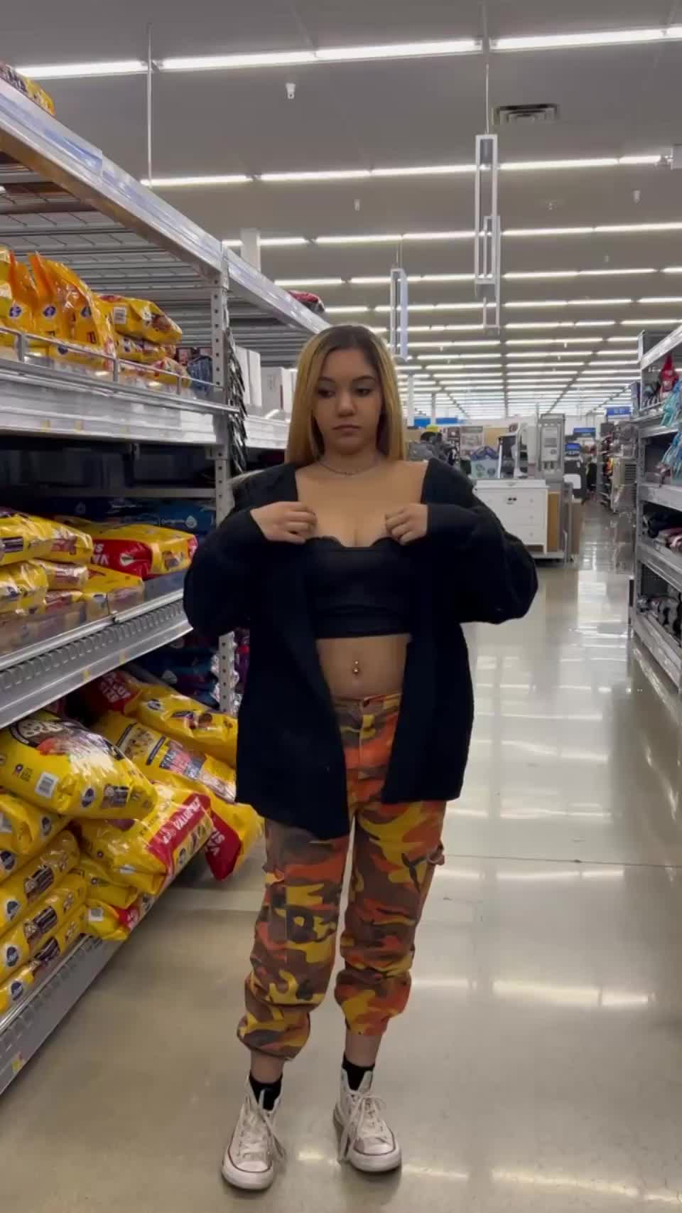 😝Would you suck my 2004 tits in public? : video clip