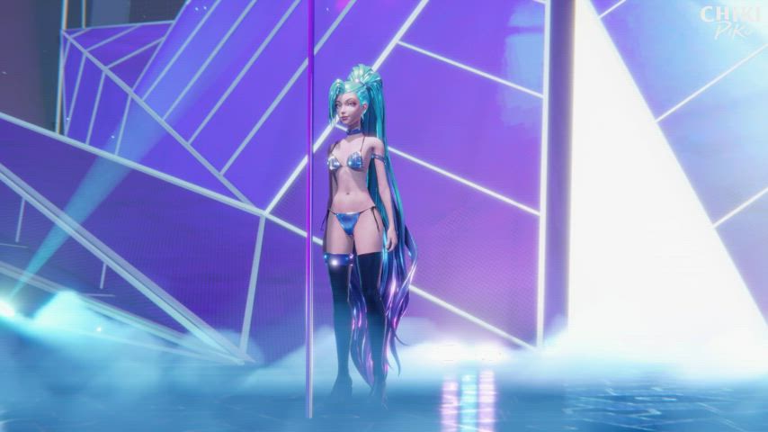 Seraphine's pole dance (Chikipiko)[League of Legends] : video clip