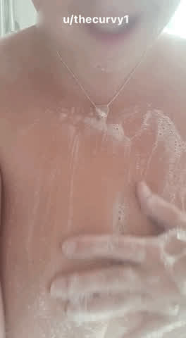 Thought I'd give you a little tour of my boobs in the shower. : video clip