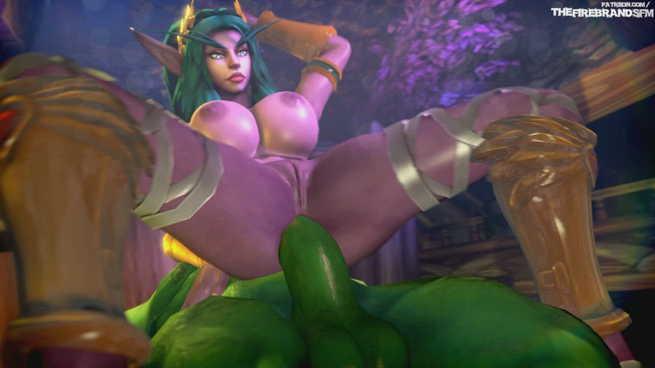 Rough Assfuck for Tyrande Whisperwind (The Firebrand)[World of Warcraft] : video clip