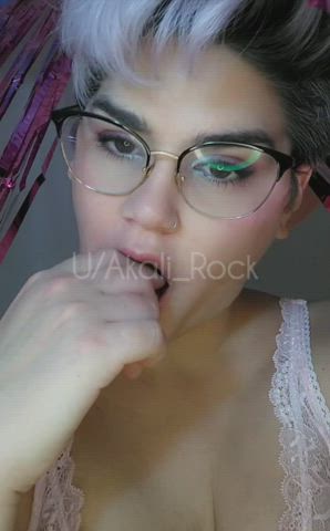 Im striping and u are jerking off… we cum together and I take it on my tits. : video clip