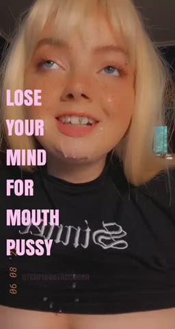 Stay gooned for mouth pussy! : video clip