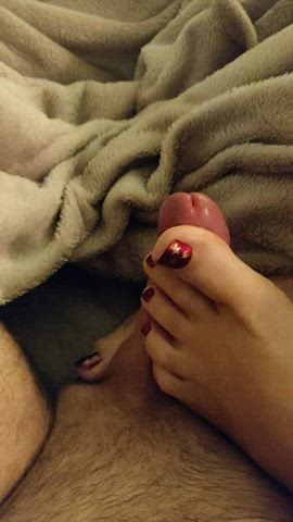 While you were out partying, your friend got the best footjob of his life : video clip