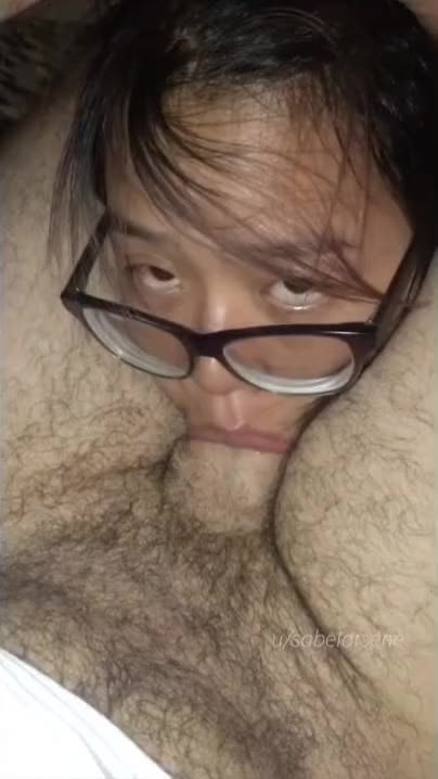 A good facefuck for this Asian nerdy slut [OC] : video clip