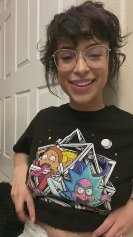 You can cum on my glasses AFTER you cum inside me : video clip