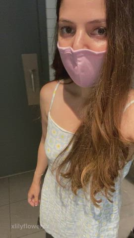 Would you fuck me in a public bathroom? : video clip