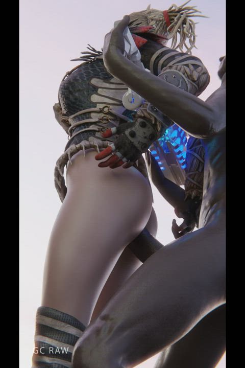 Wraith Sex with Big Black Cock [Apex Legends] (GCRaw) : video clip