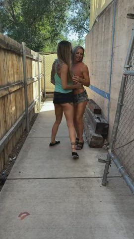 A little risky public fun to brighten your day. : video clip