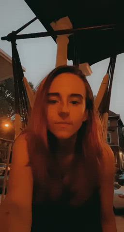 Taking my pants completely off outside was such a rush [gif] : video clip