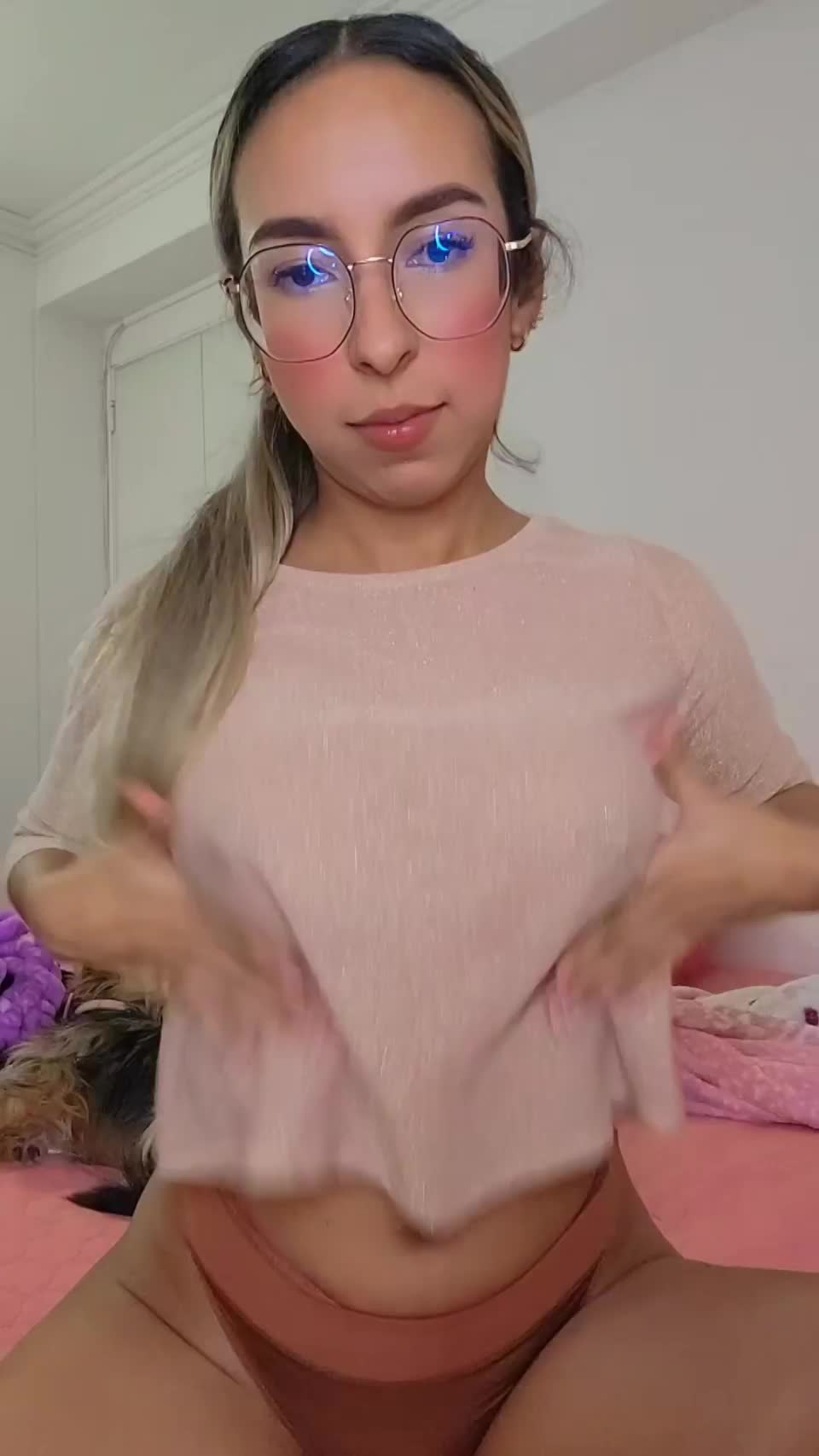 This is what the shy girl hides under 🙈 : video clip