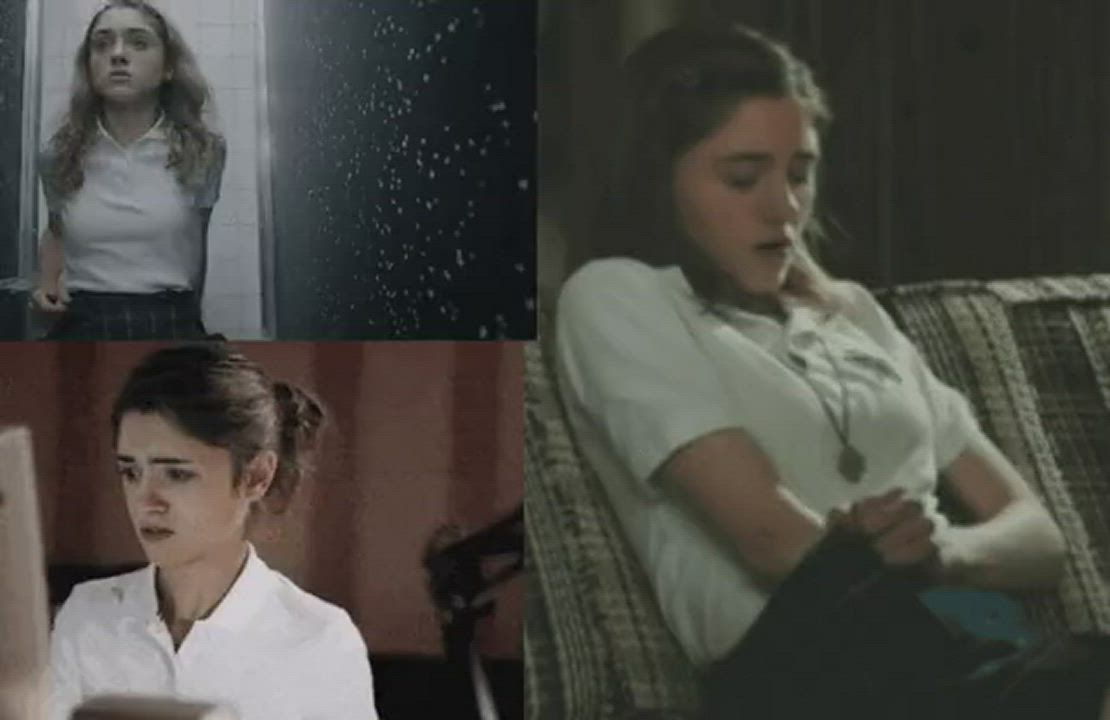 Love watching Natalia Dyer masturbate, wonder what she thinks about? : video clip