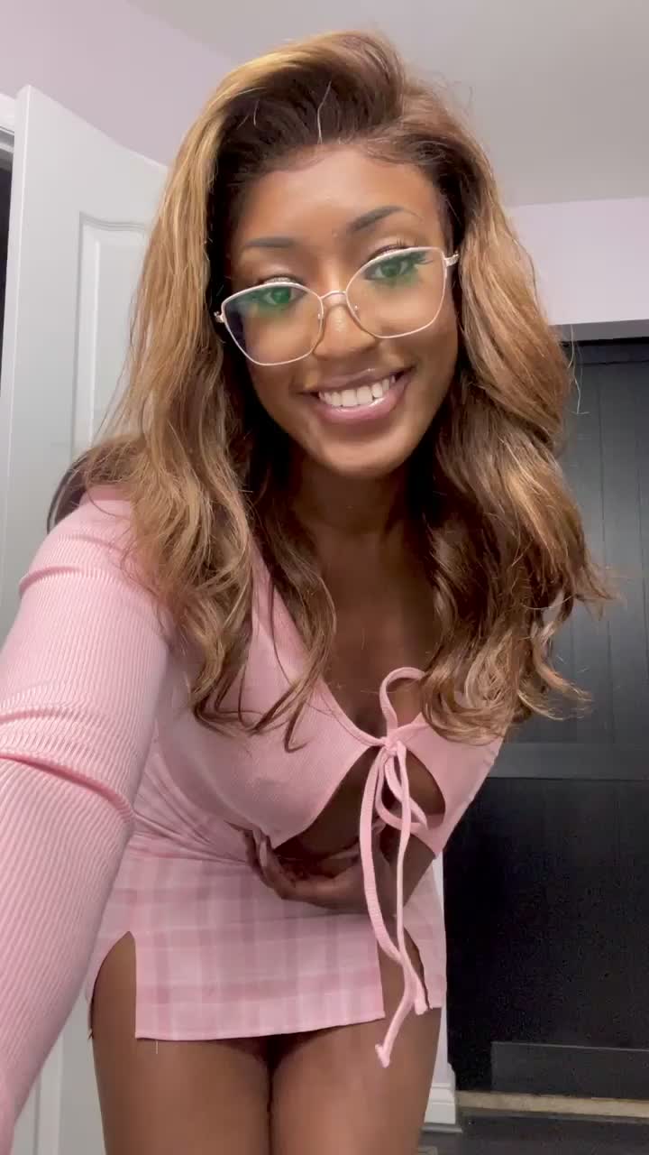 Can I be the first black girl you creampie? : video clip