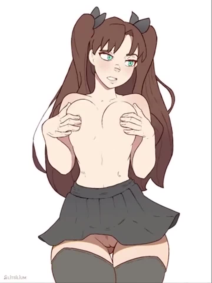 Rin Plays With Her Nipples (LitSilium) [Fate/Grand Order] : video clip