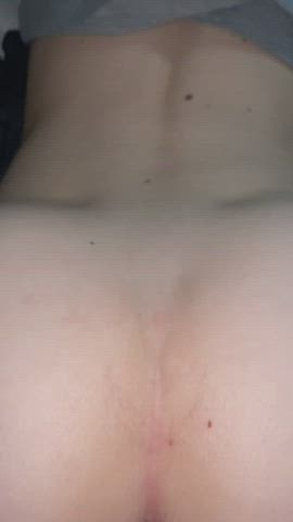Getting cum all on my small teen ass : video clip