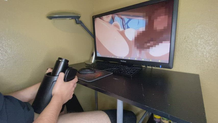 He failed at fap hero so he ruined his orgasm : video clip