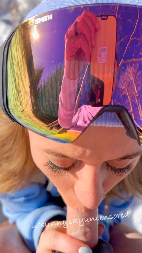 Take me snowboarding and I’ll suck your cock : video clip