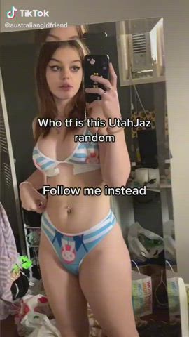 Who is she? The watermark is a fake account : video clip